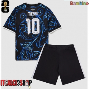 Argentina Lionel Messi #10 Seconda Maglia Bambino Mondiali 2026 Manica Corta (+ Pantaloni corti)